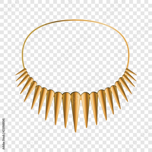 African necklace icon. Cartoon of african necklace vector icon for web design  