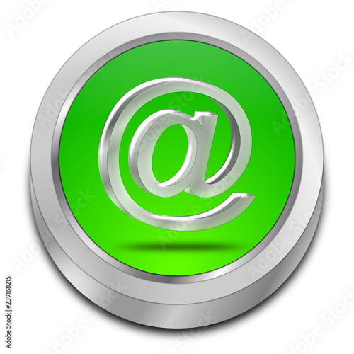 E-Mail Button - 3D illustration