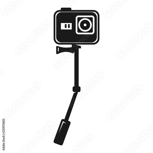 Action camera icon. Simple illustration of action camera vector icon for web design isolated on white background