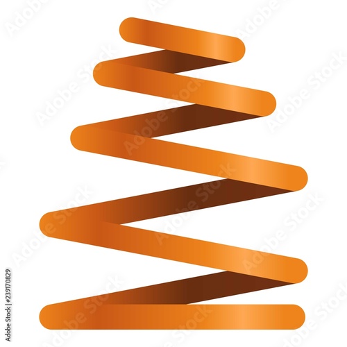 Shock car spring icon. Cartoon of shock car spring vector icon for web design isolated on white background