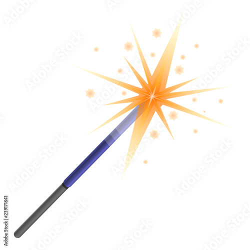 Sparkler icon. Cartoon of sparkler vector icon for web design isolated on white background