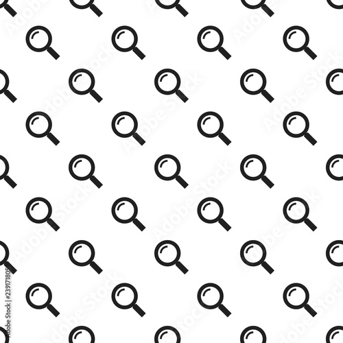 Magnify glass pattern seamless vector repeat for any web design