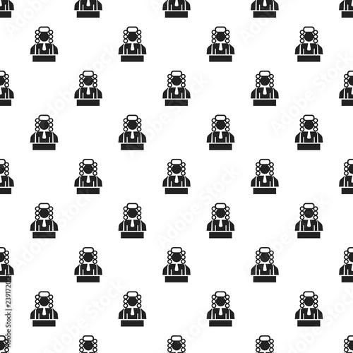 Judge man pattern seamless vector repeat for any web design