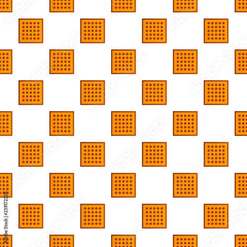 Square tea biscuit pattern seamless vector repeat for any web design