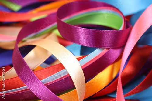 Different colorful ribbons  photo