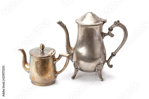 Old coffee pot and teapot.