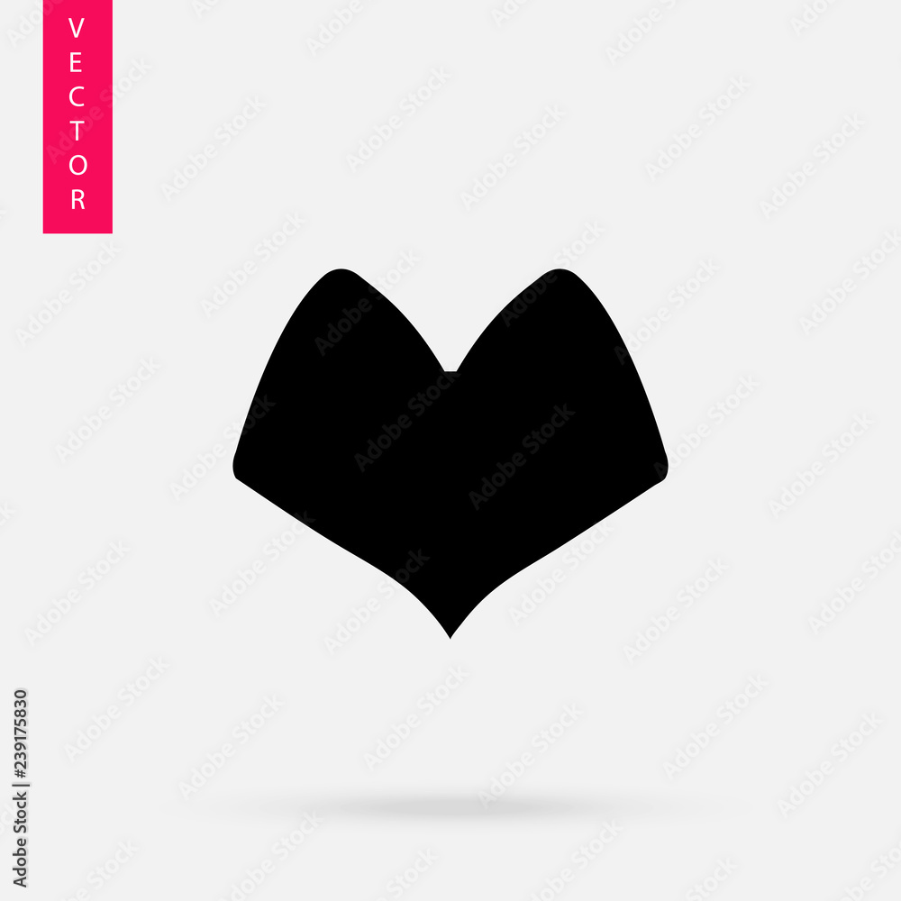 Heart icon, logo on white background Heart icon, logo on white background
