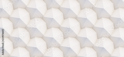 3D pattern made of white and beige geometric shapes, creative background or wallpaper surface made of light and shadow. Futuristic seamless decorative abstract texture design, simple graphic elements © high_resolution