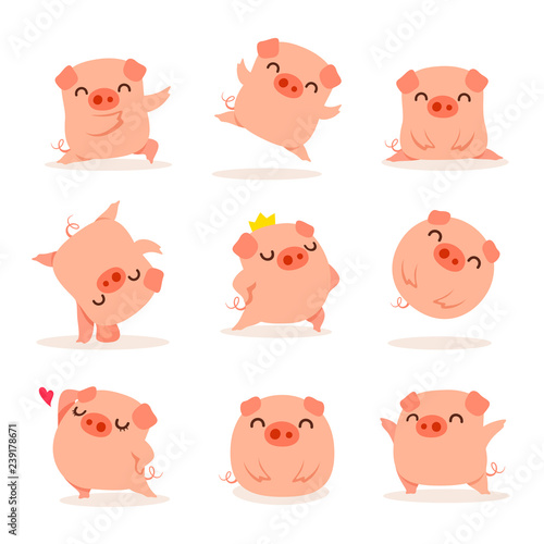 Collection of little piggy
