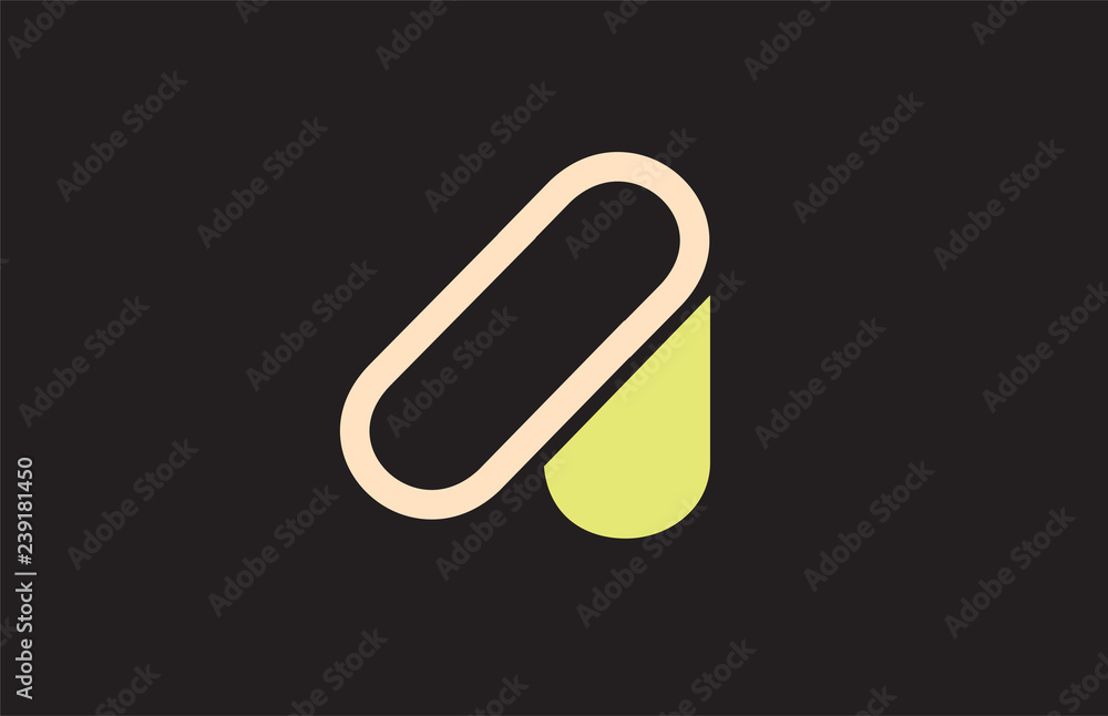 alphabet letter A logo company icon design