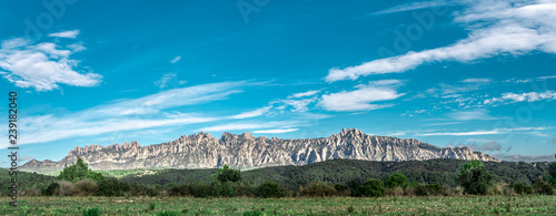 Bild auf Leinwand Montserrat mountain view from the road, Barcelona
