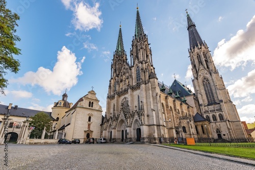Saint Wenceslas Cathedral at Wenceslas square in Olomouc