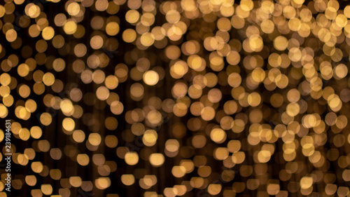 Gold abstract bokeh   light background.