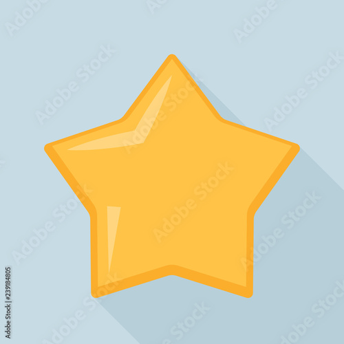 Star cookie icon. Flat illustration of star cookie vector icon for web design