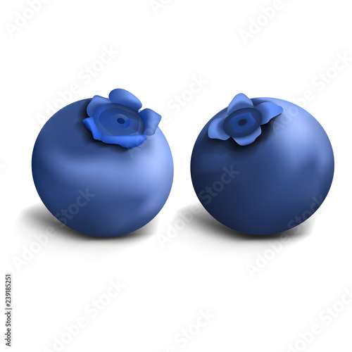 Fresh blueberry icon. Realistic illustration of fresh blueberry vector icon for web design