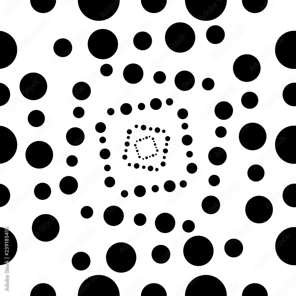 Circle spots scatter geometric black and white texture seamless pattern abstract background vector illustration Circle spots scatter geometric black and white texture seamless pattern abstract background vector illustration