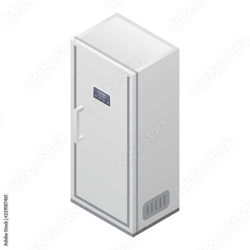 Modern fridge icon. Isometric of modern fridge vector icon for web design isolated on white background