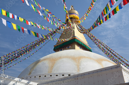 Boudhanath, Boudnath, Boudha Stupa in Kathmandu, Nepal photo