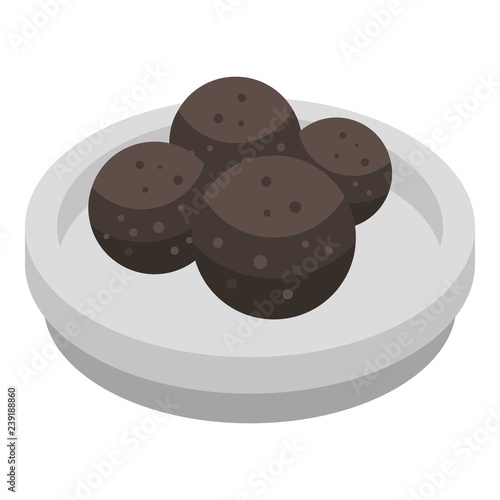 Propolis balls icon. Isometric of propolis balls vector icon for web design isolated on white background