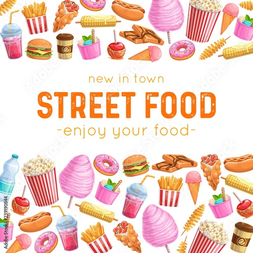 Street food layout