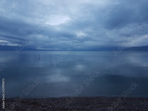 Lake Okhrid landscape in Macedonia