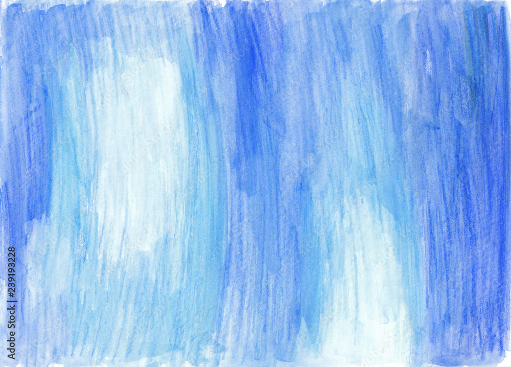 Blue watercolor pencils crayons background Blue watercolor pencils crayons background