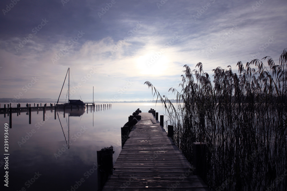 Fototapeta premium Bootssteg