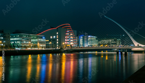 Dublin City Across the River Liffey photo