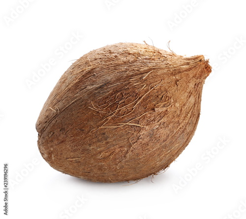 coconut shell isolated on white background