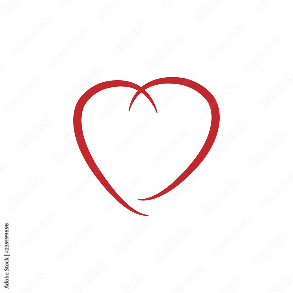 Heart colored icon on white background. Can be used for web, logo, mobile app, UI, UX Heart colored icon on white background. Can be used for web, logo, mobile app, UI, UX