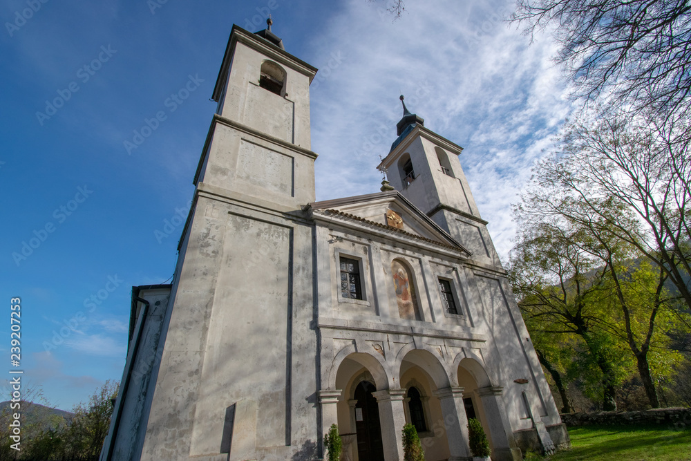 Vremska dolina (Vreme Valley) with a church of Saint Mary is a blind valley close to UNESCO site of Škocjan Caves (Škocjanske jame). 