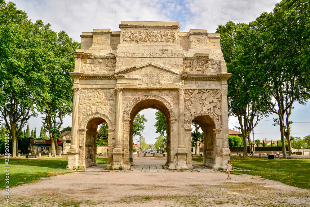 Roman arch in Orange, France