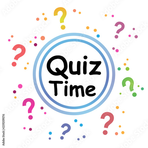 Quiz time with question marks
