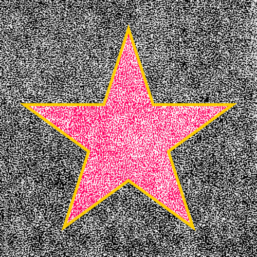 Star from Hollywood Walk of Fame. This design graphic element is saved as a vector illustration photo