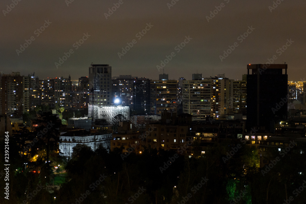 santiago at night