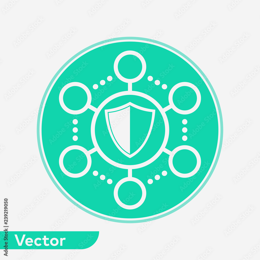 Network protection vector icon sign symbol Network protection vector icon sign symbol