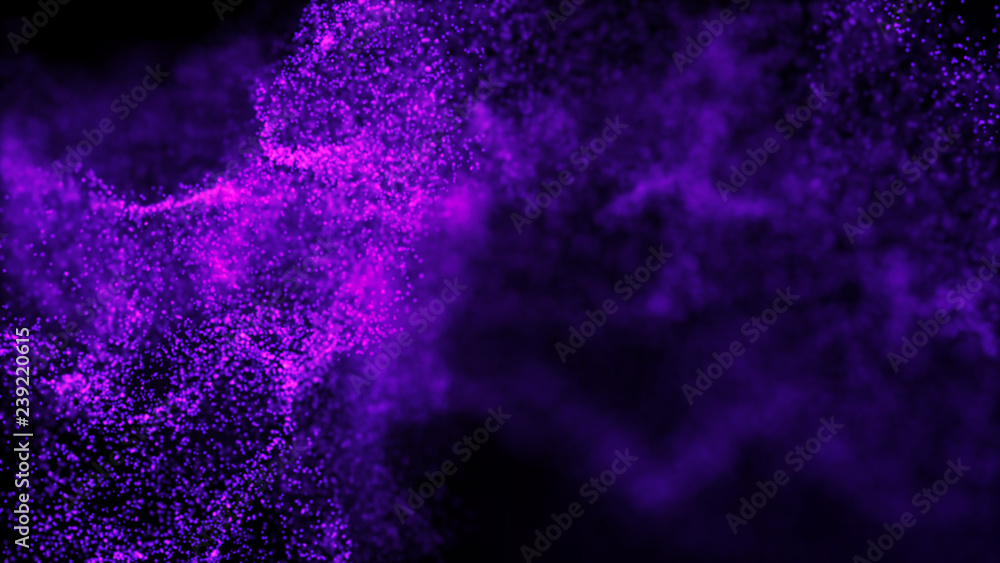 Abstract background of data flow. Dust particles.Futuristic technology element. 3D rendering. Abstract background of data flow. Dust particles.Futuristic technology element. 3D rendering.