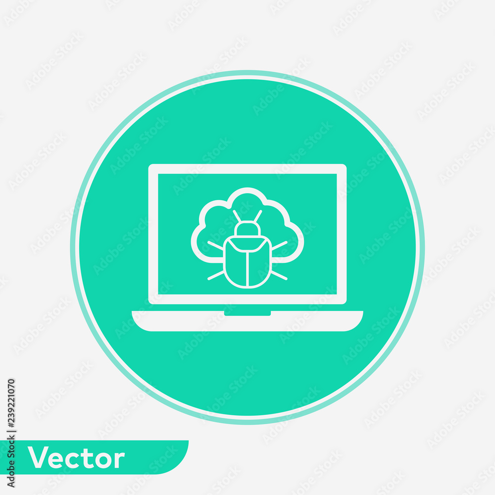 Cloud computing vector icon sign symbol Cloud computing vector icon sign symbol