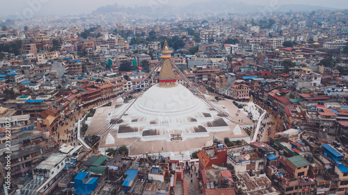 Stupa Bodhnath Kathmandu, Nepal - October 12, 2018 photo