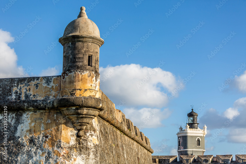 Fort San Felipe Del Morro in San Juan, Puerto Rico at sunrise Fort San Felipe Del Morro in San Juan, Puerto Rico at sunrise