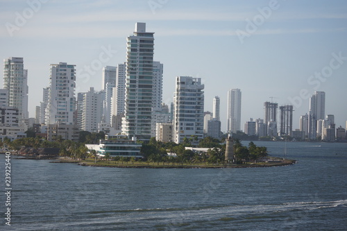 skyline of Cartagena Columbia