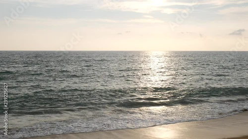 Tropical Sunset Glow at the Beach