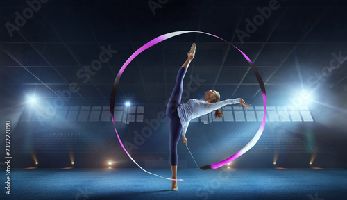 Rhythmic gymnastics photo