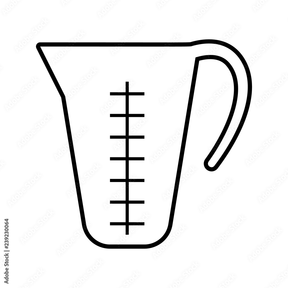 measuring jug icon. Element of kitchen tools for mobile concept and web apps icon. Thin line icon for website design and development, app development measuring jug icon. Element of kitchen tools for mobile concept and web apps icon. Thin line icon for website design and development, app development
