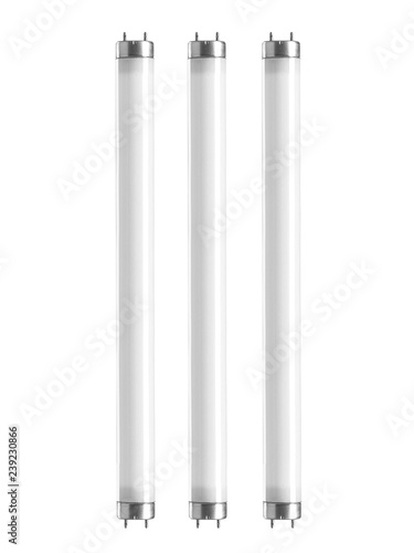 Isolated lamps on white background