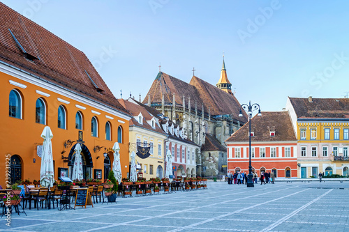 Streets in the center of Brasov, Romania 3