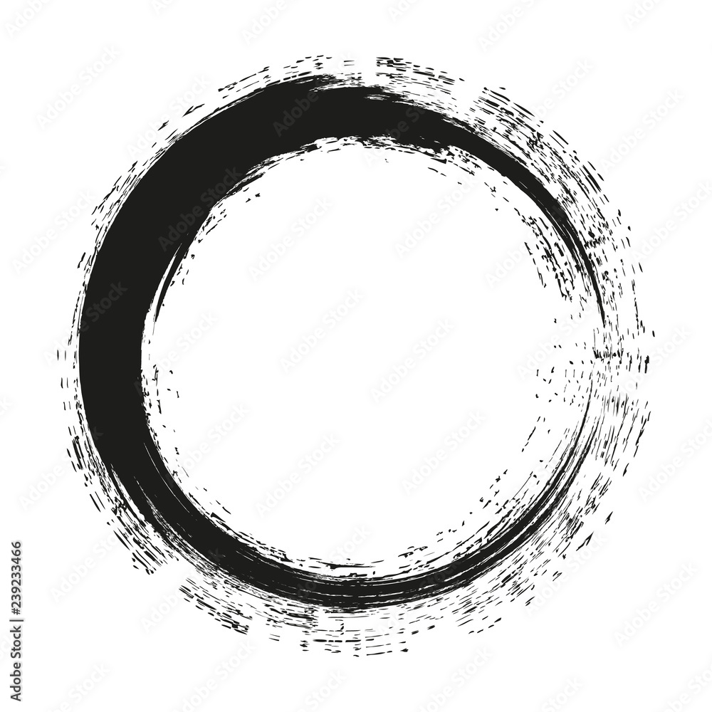 Grunge round with brush vector brush strokes circles Grunge round with brush vector brush strokes circles