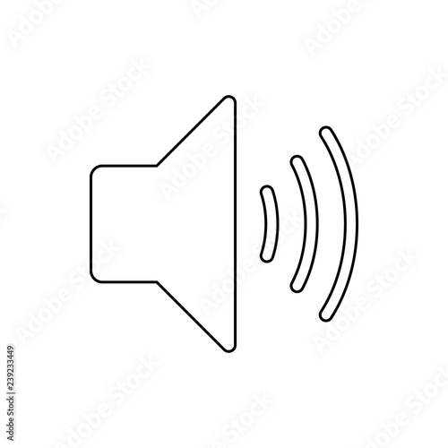 Wallpaper Mural sound sign icon. Element of web for mobile concept and web apps icon. Thin line icon for website design and development, app development Torontodigital.ca