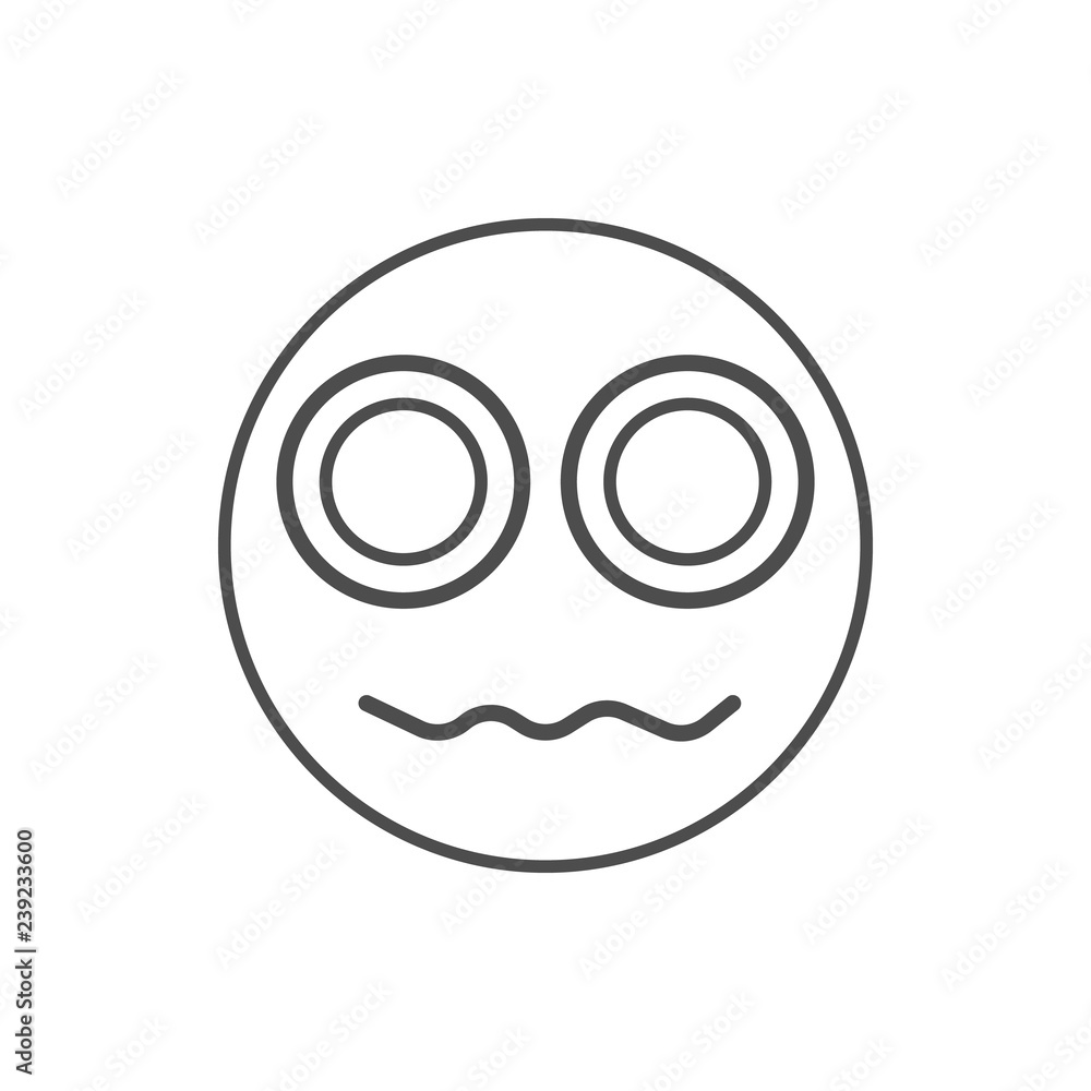 an indignant smiley icon. Element of web for mobile concept and web apps icon. Thin line icon for website design and development, app development an indignant smiley icon. Element of web for mobile concept and web apps icon. Thin line icon for website design and development, app development