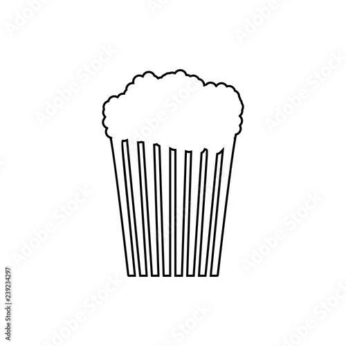 popcorn icon. Element of web for mobile concept and web apps icon. Thin line icon for website design and development, app development